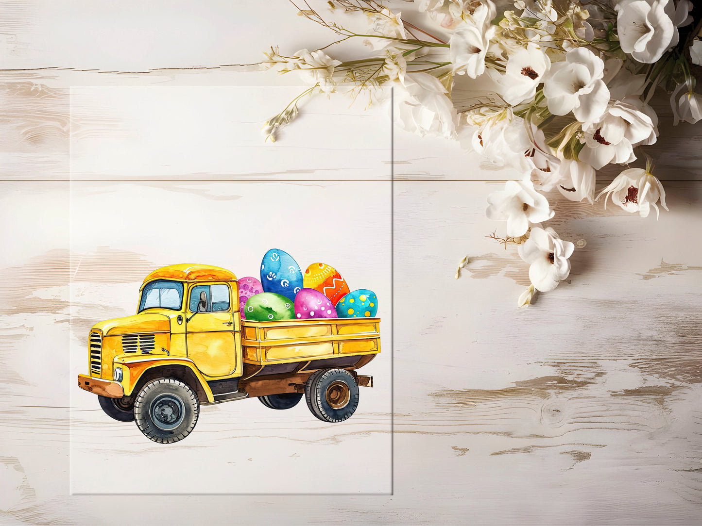 Bügelbild - Oster Baustelle LKW #1043