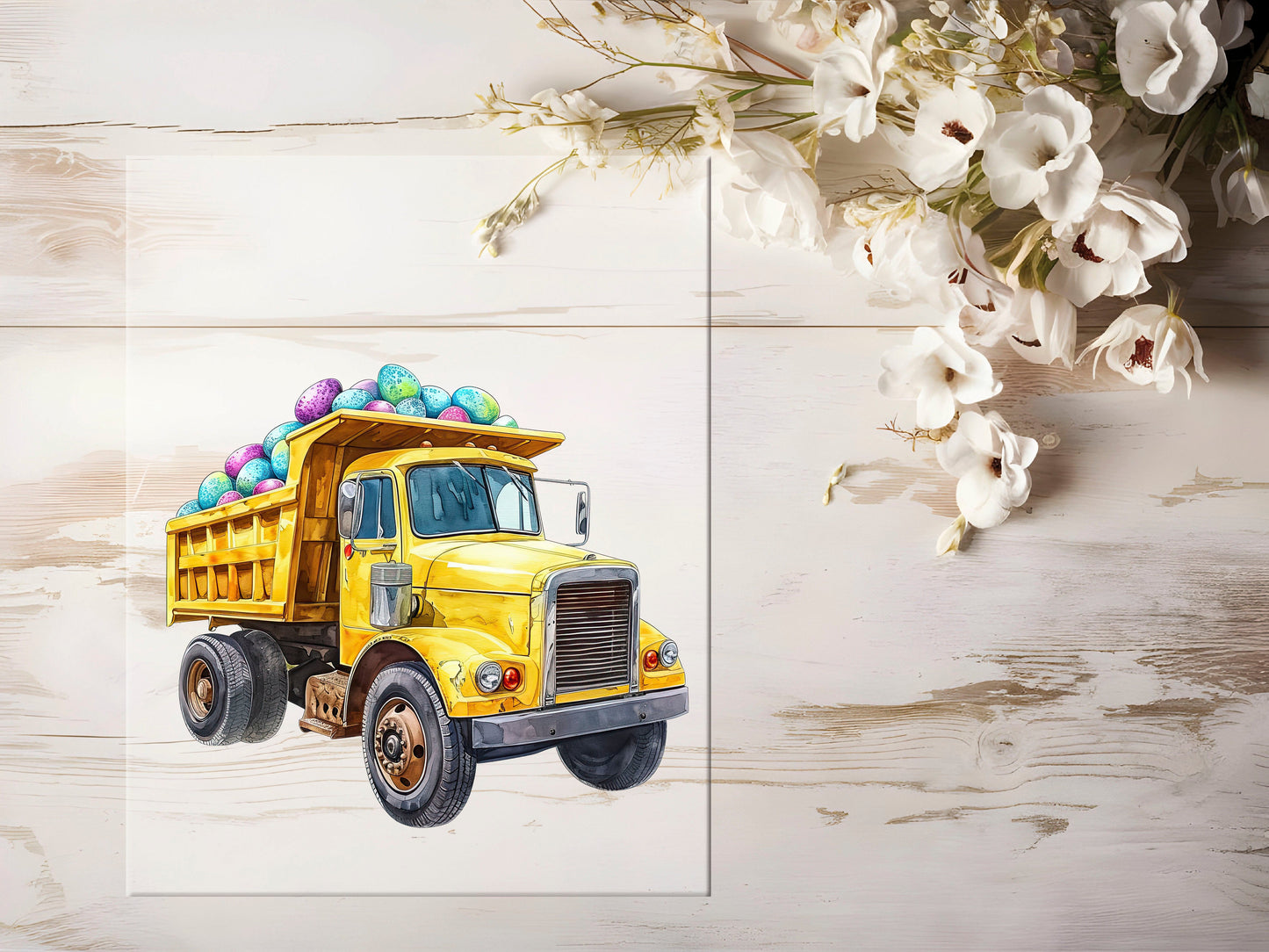 Bügelbild - Oster Baustelle LKW #1042