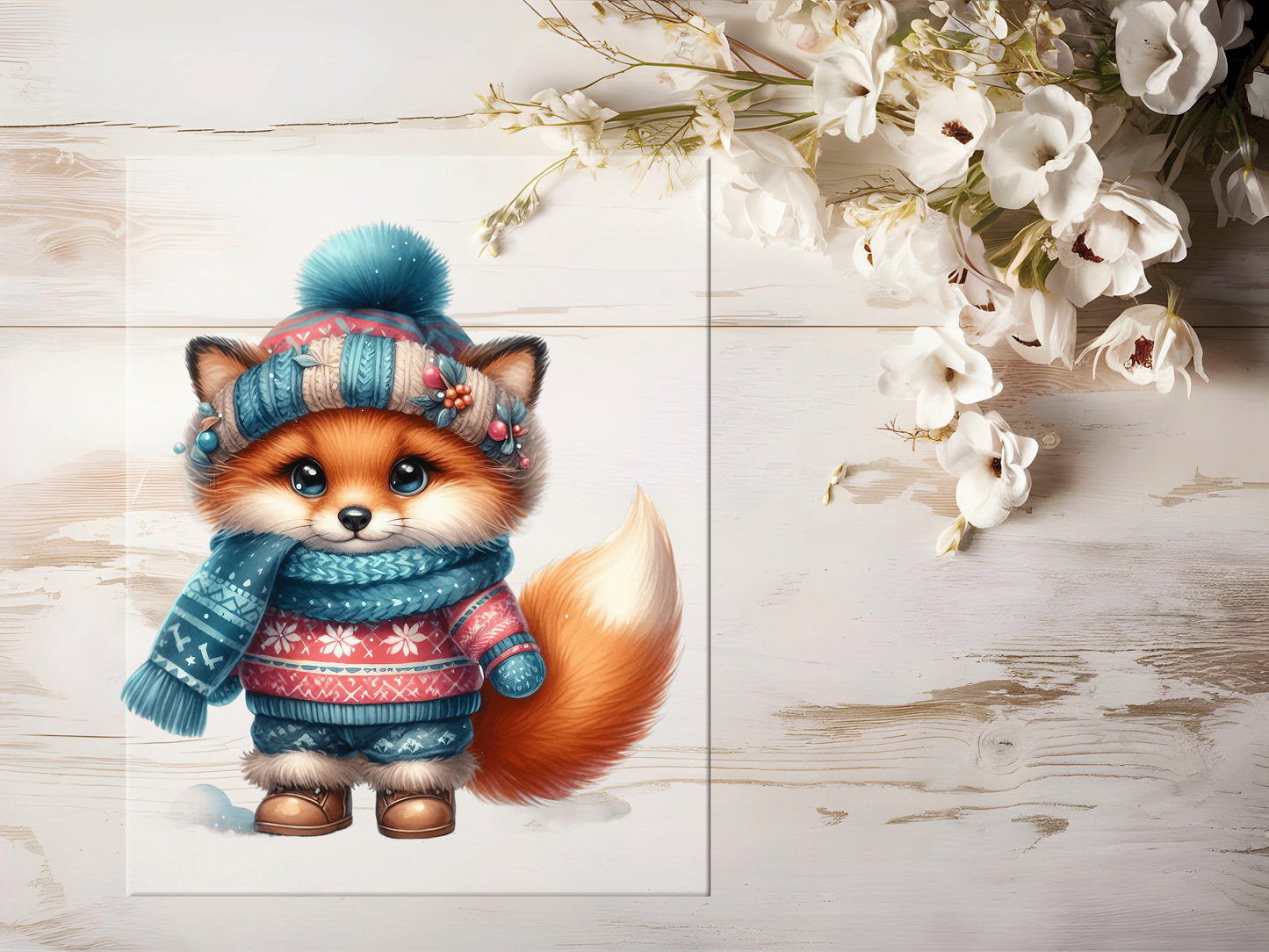 Bügelbild - Winterfuchs #0937