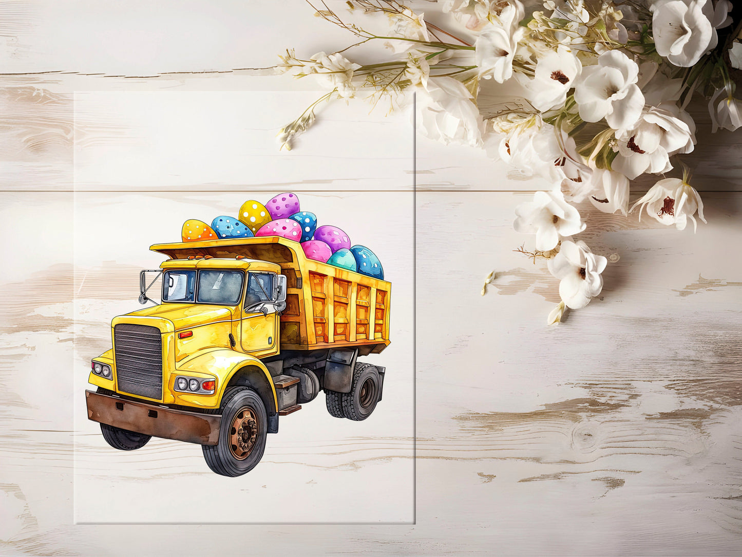 Bügelbild - Oster Baustelle LKW #1036