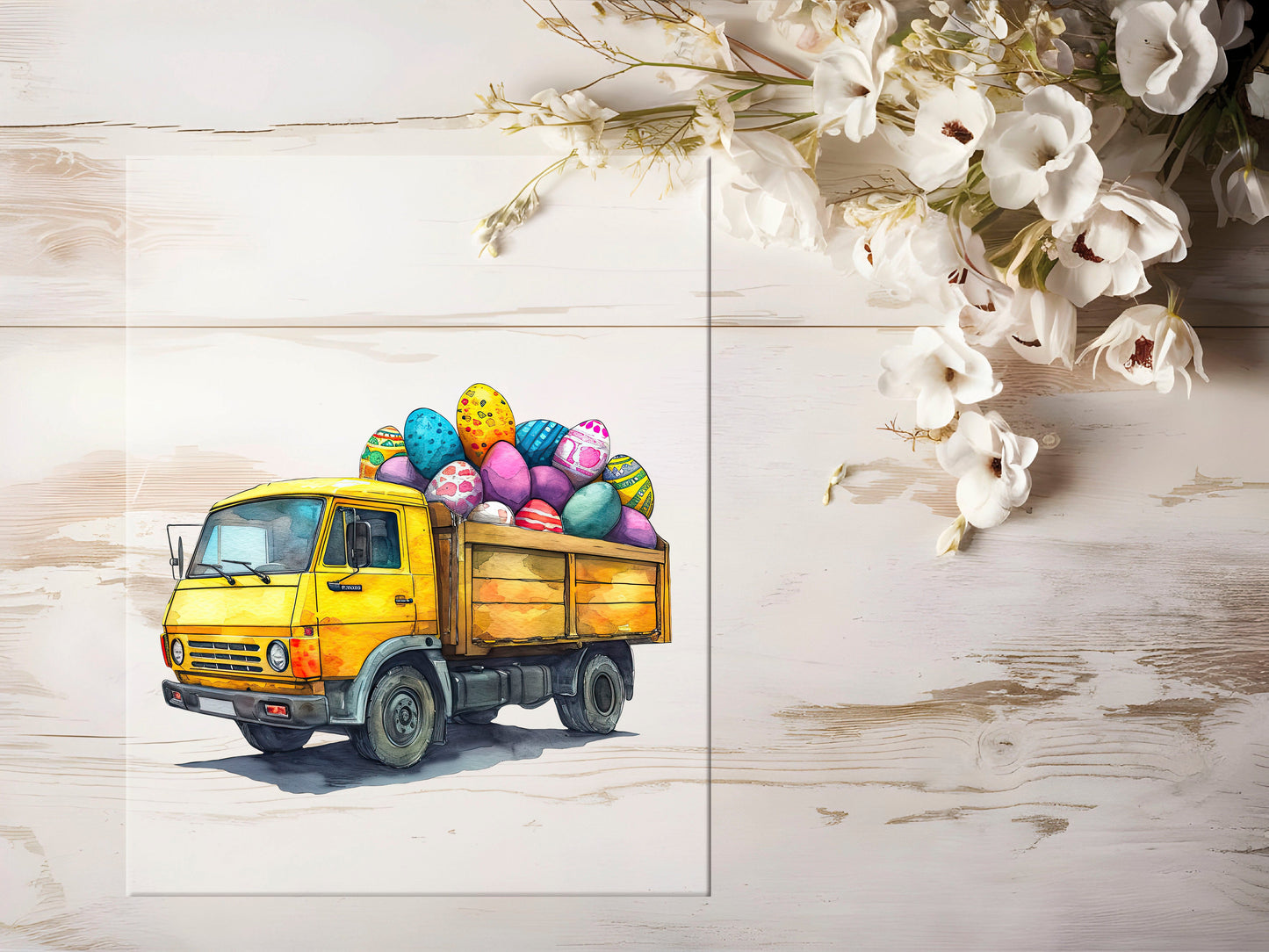 Bügelbild - Oster Baustelle LKW #1034