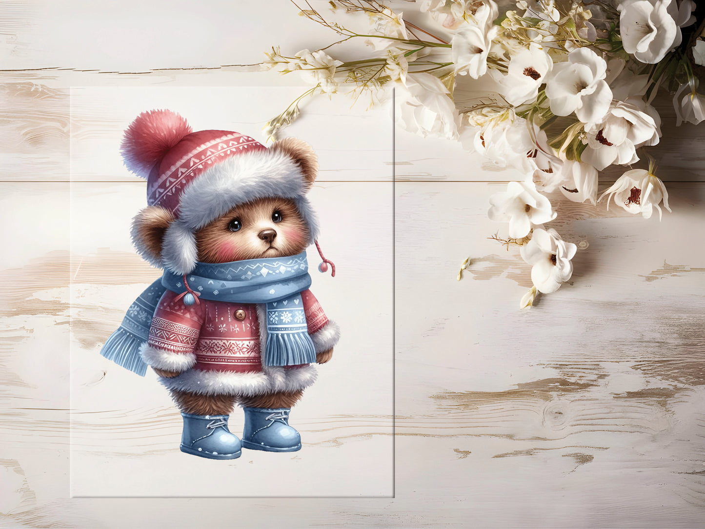 Bügelbild - Winter Bär #0926