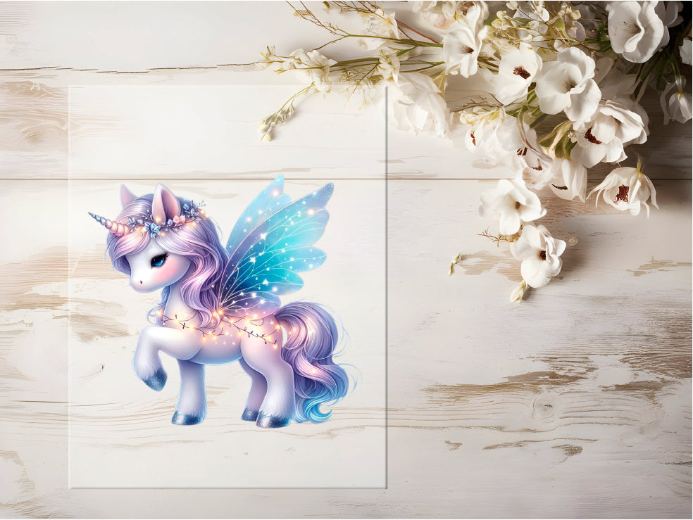 Bügelbild - Sparkle Einhorn #0735