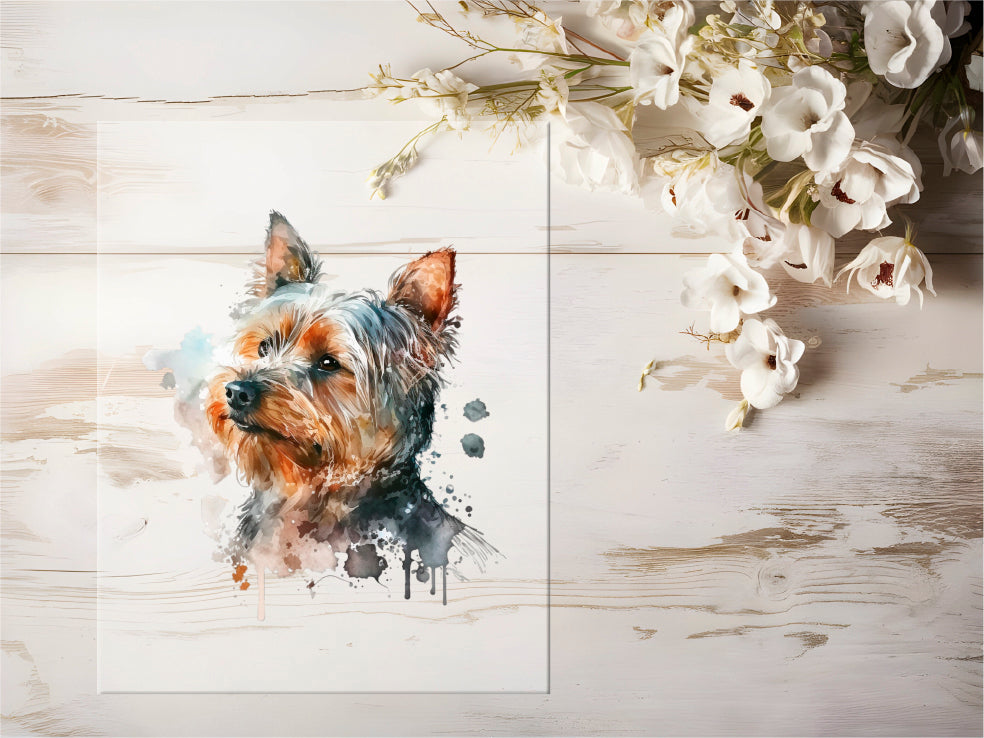 Bügelbild - Aquarell Hund #0036