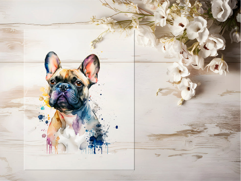 Bügelbild - Aquarell Hund #0034