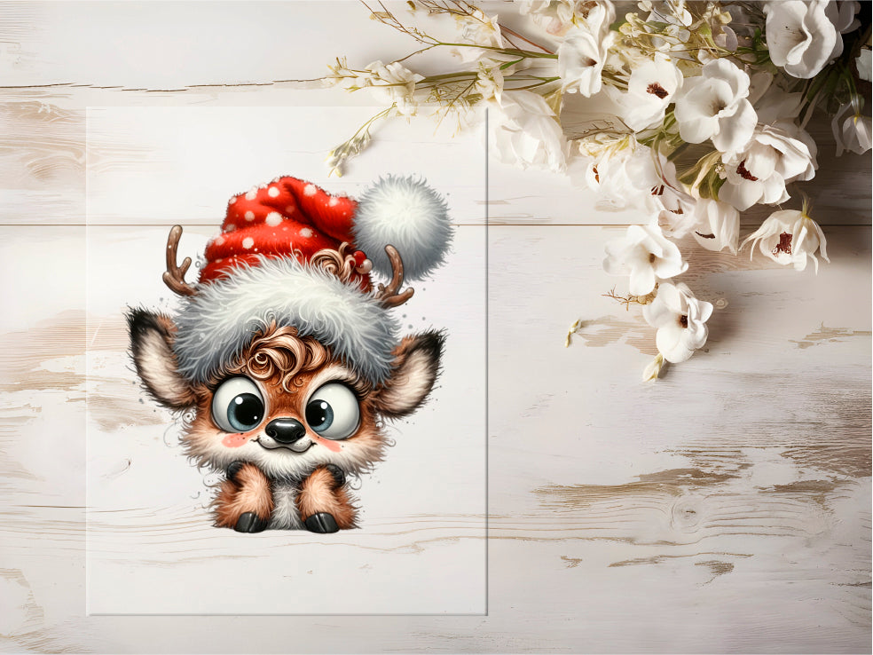 Bügelbild - X-Mas Reh #0648