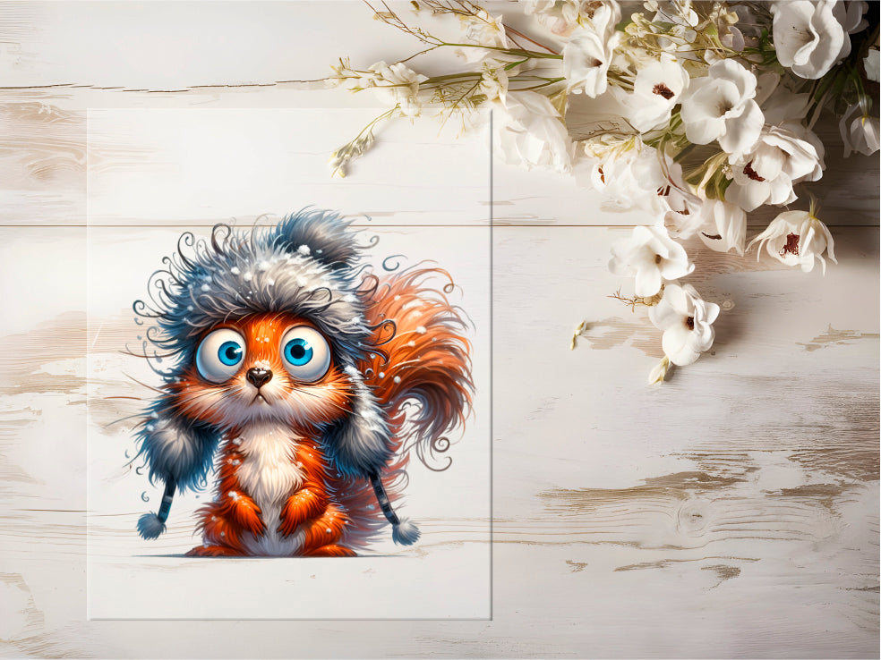 Bügelbild - Winter Eichhörnchen #0655