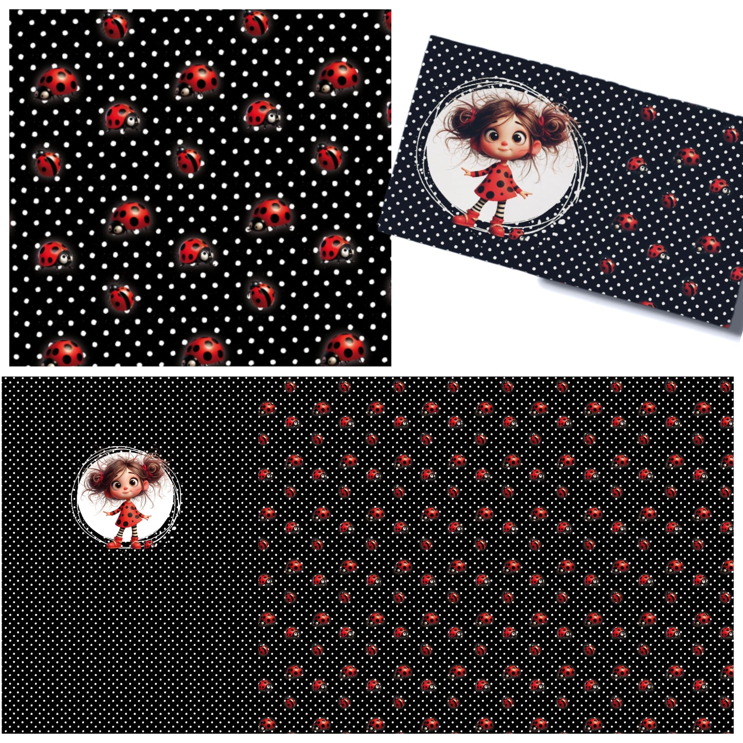 Panel mit Kombi - Crazy Girls - Käfermädchen süß