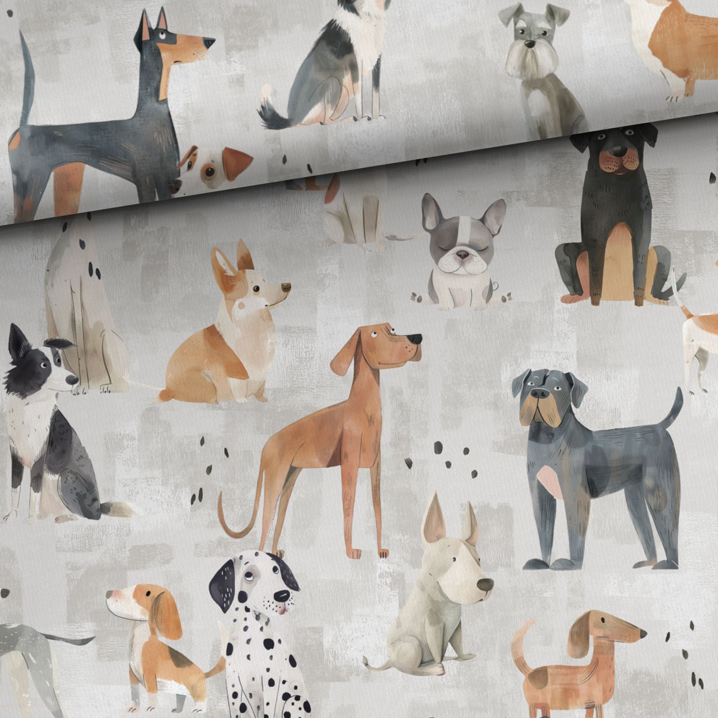 Sommersweat - Hunde Watercolour