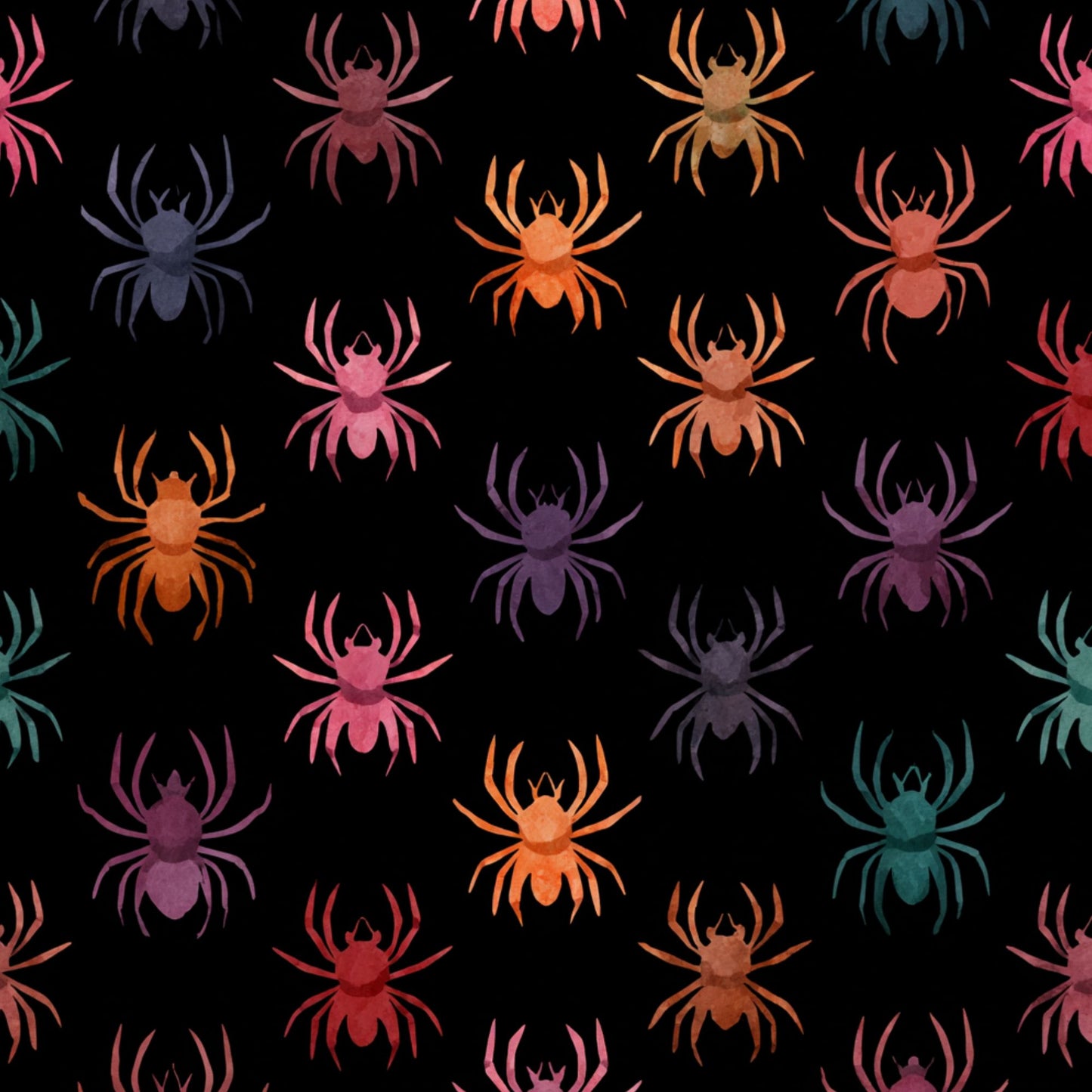 Spinnen Schwarz/Bunt 3