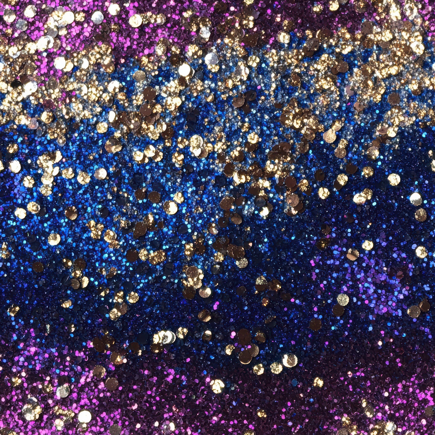 Auktion - 0,5m Jersey - Glitzer Verlauf Lila/Blau Groß