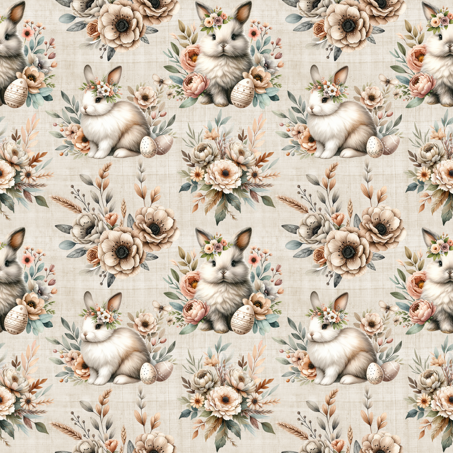 Auktion - 0,5m Jersey - Boho Hasen