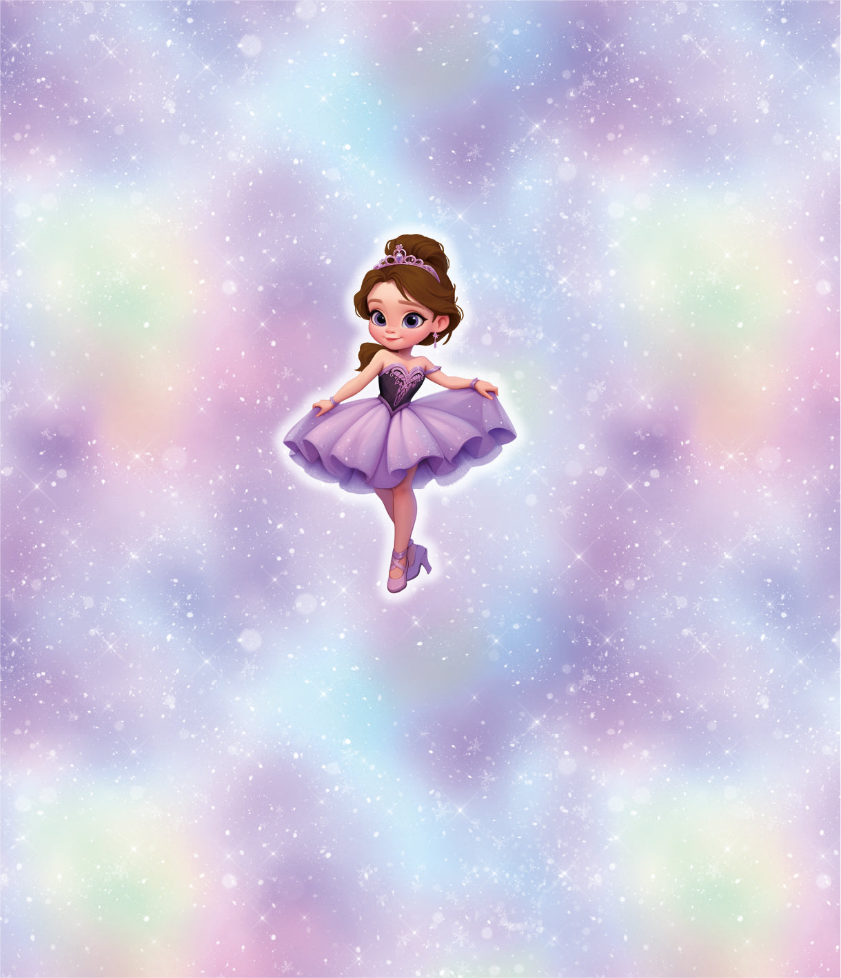 Panel Ballerina Lila - Brünett