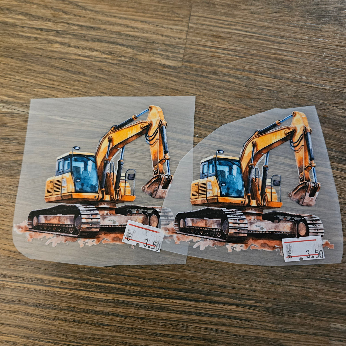 Bügelbild - Bagger ca. 10cm