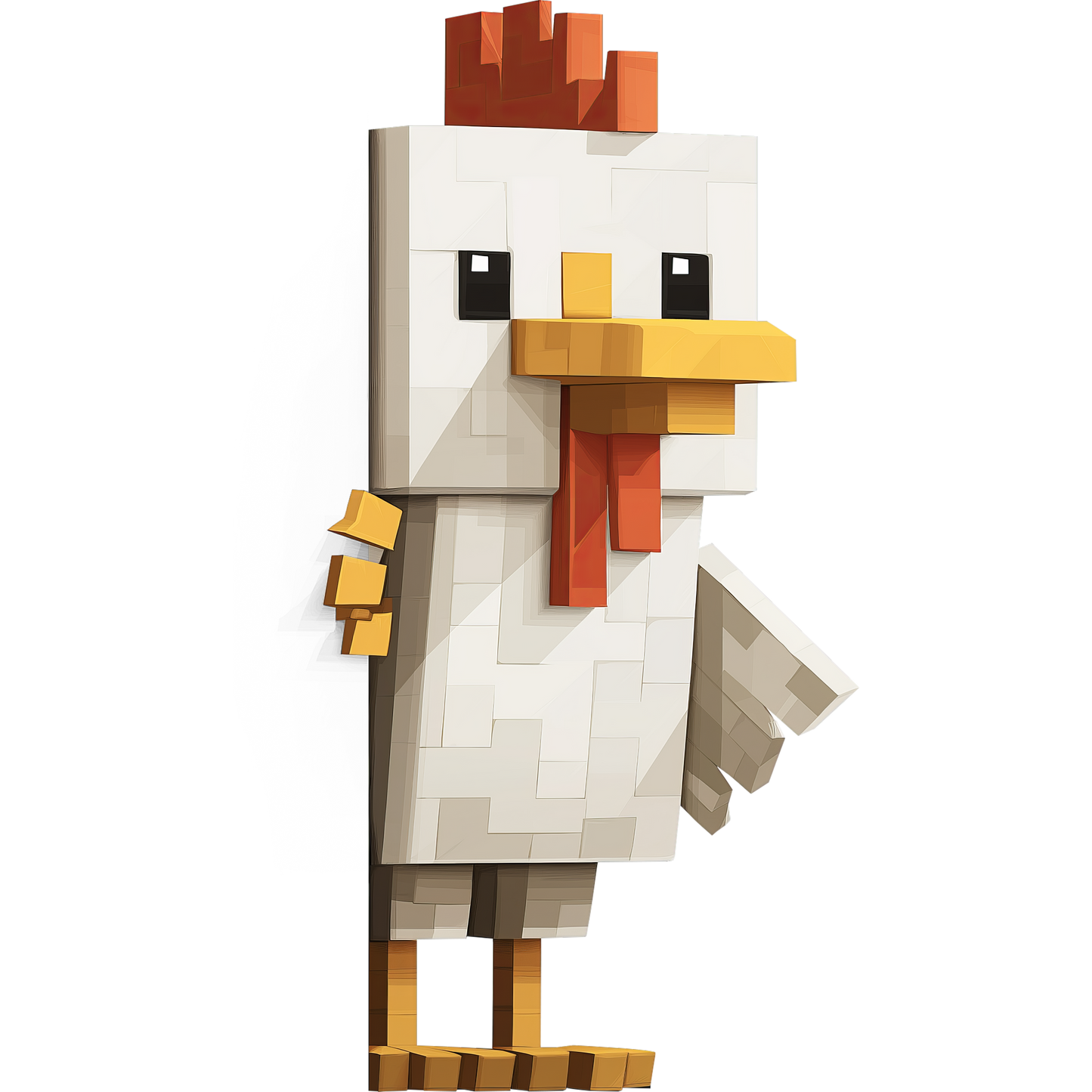 Auktion - Bügelbild - Pixel World Huhn 1 - 20cm