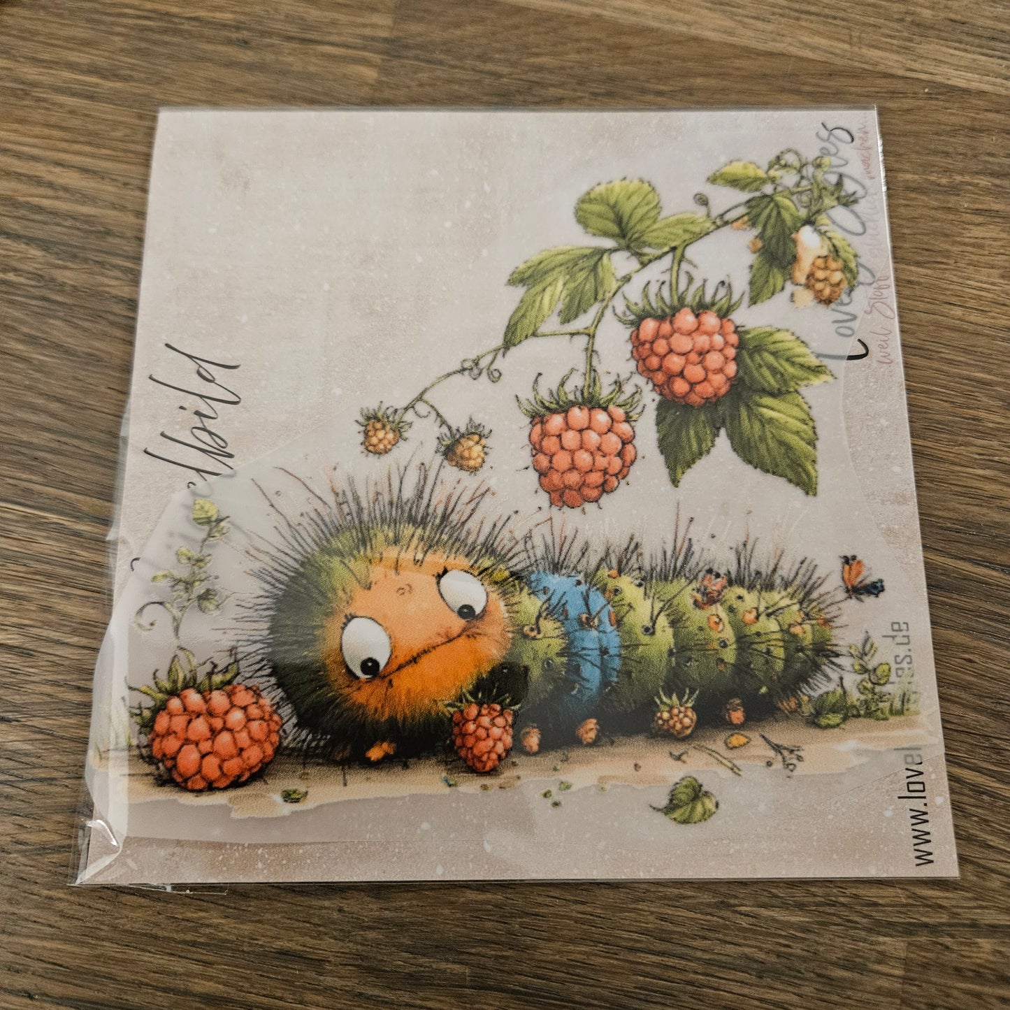 Bügelbild - Süße Raupe ca. 15cm