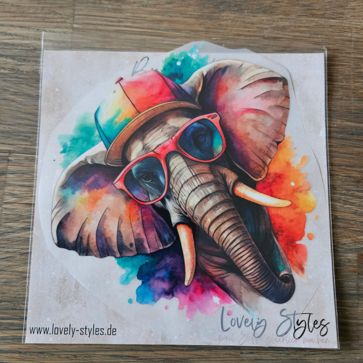 Bügelbild - Elefant ca. 15cm