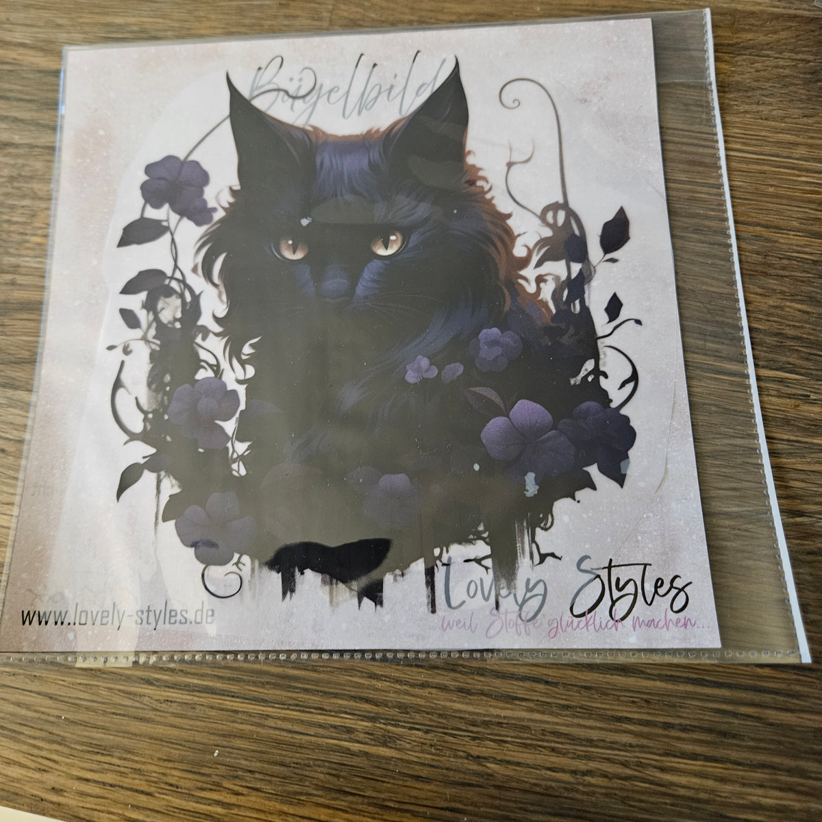 Bügelbild - Katze ca. 20cm