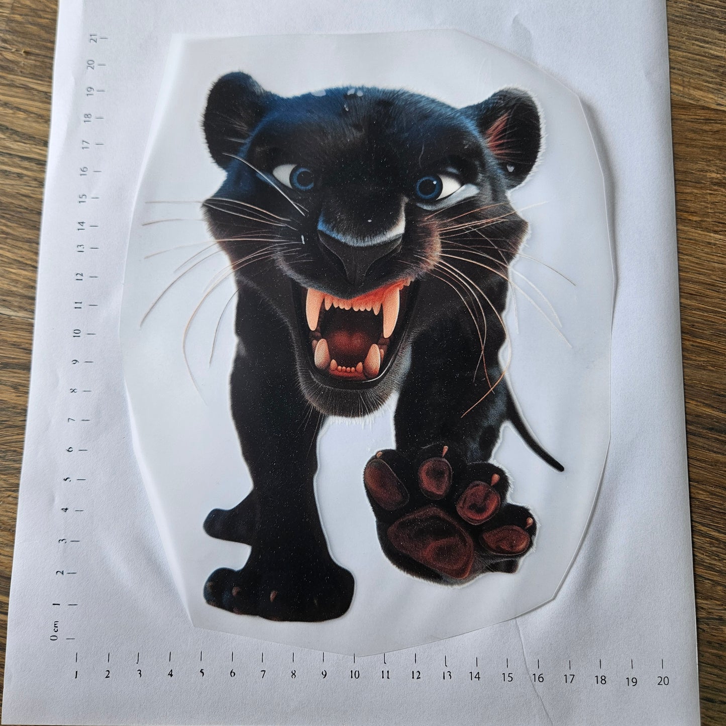 Bügelbild - Panther ca. 20cm