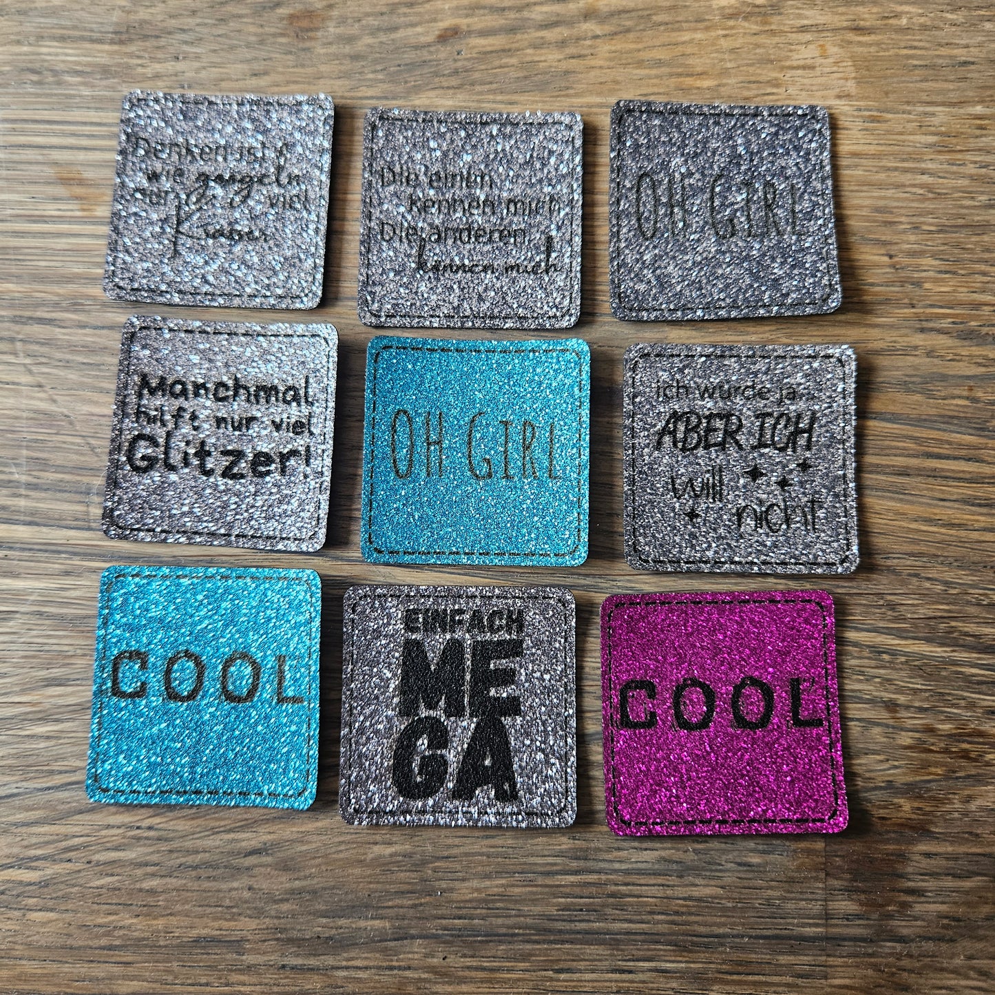 Set Glitzer Patches 8