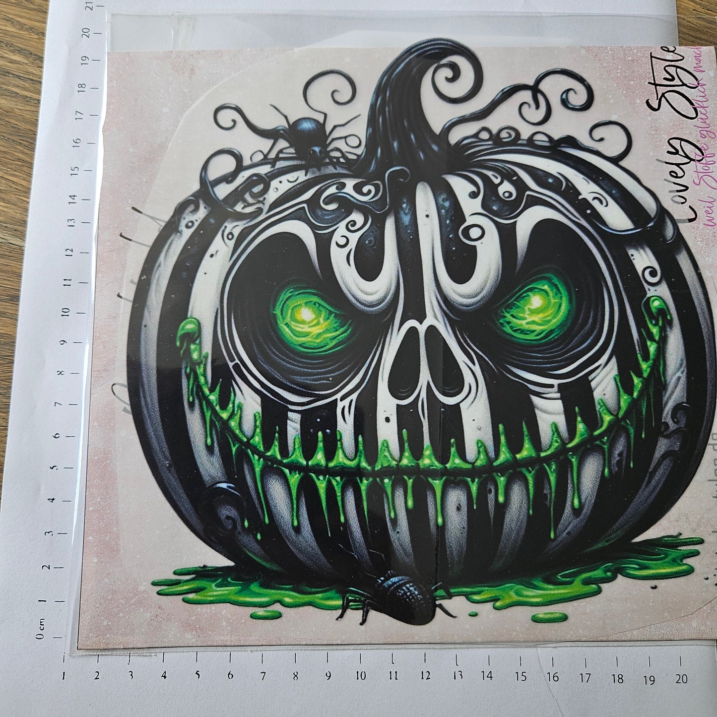 Bügelbild - Kürbis ca. 20cm