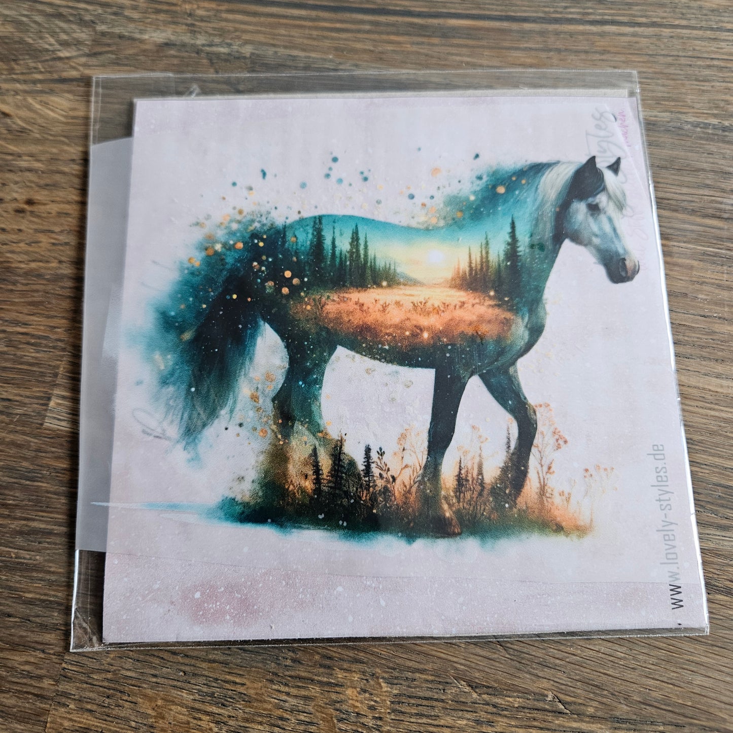 Bügelbild - Pferd Landscape ca. 15cm