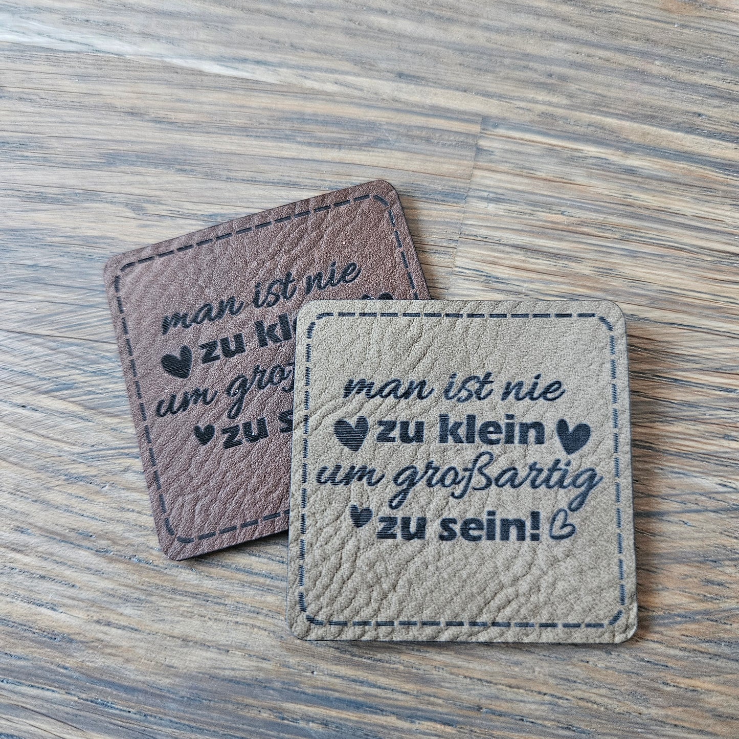 Patch - 4x4cm - Man ist nie zu klein