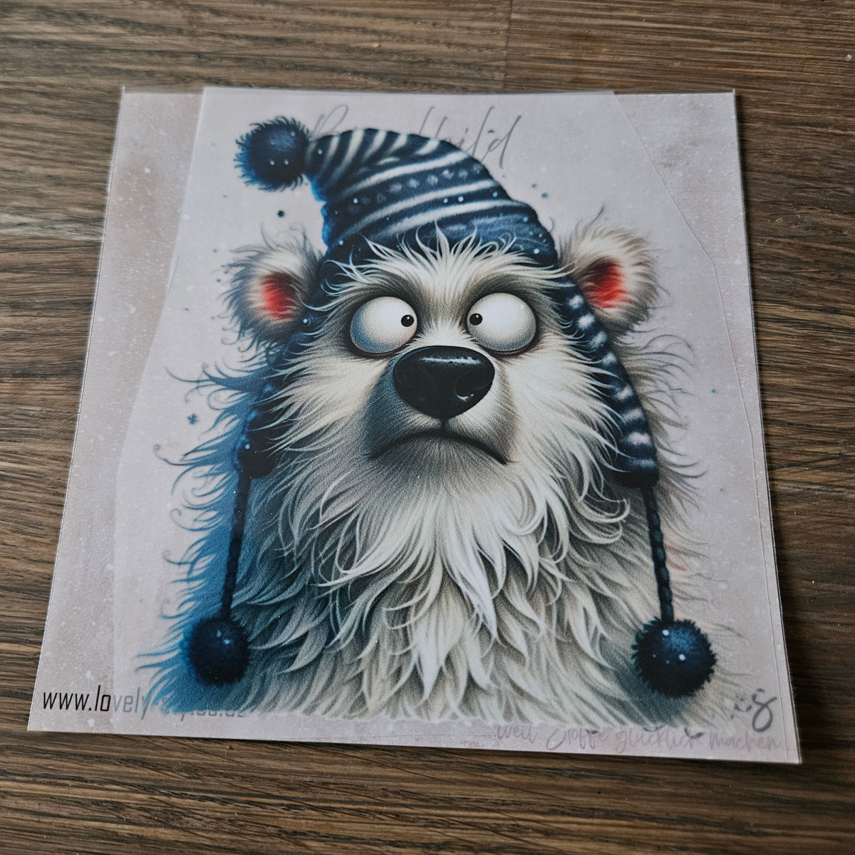 Bügelbild - Eisbär ca. 15cm