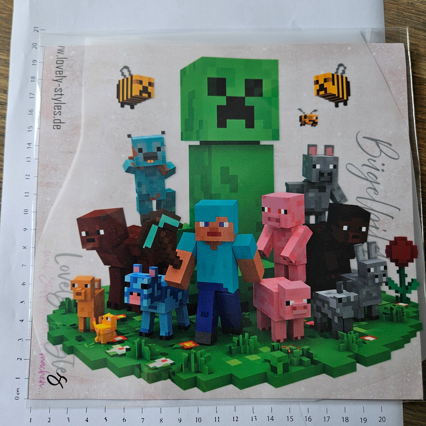 Bügelbild - Creep ca. 20cm
