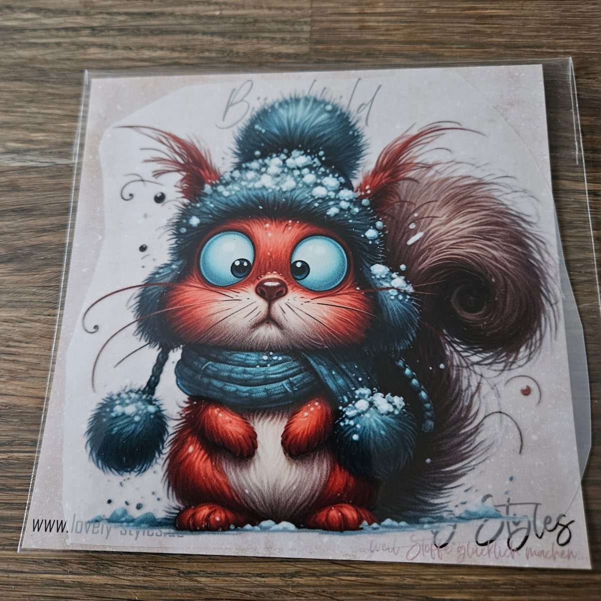 Bügelbild - Eichhörnchen ca. 15cm