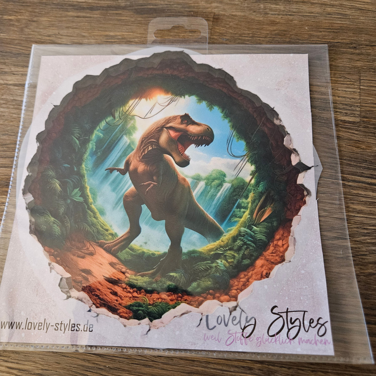 Bügelbild - Dino ca. 20cm