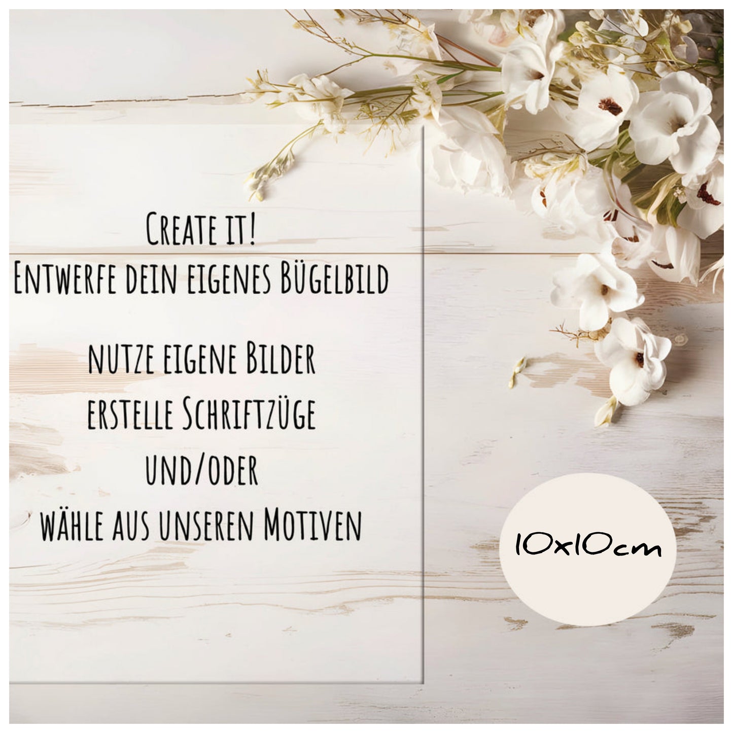 Create it! Bügelbild 10x10cm