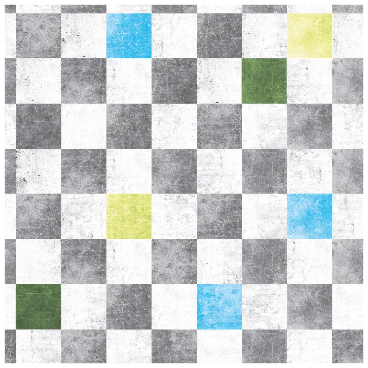 Checker Karo Grau/Bunt