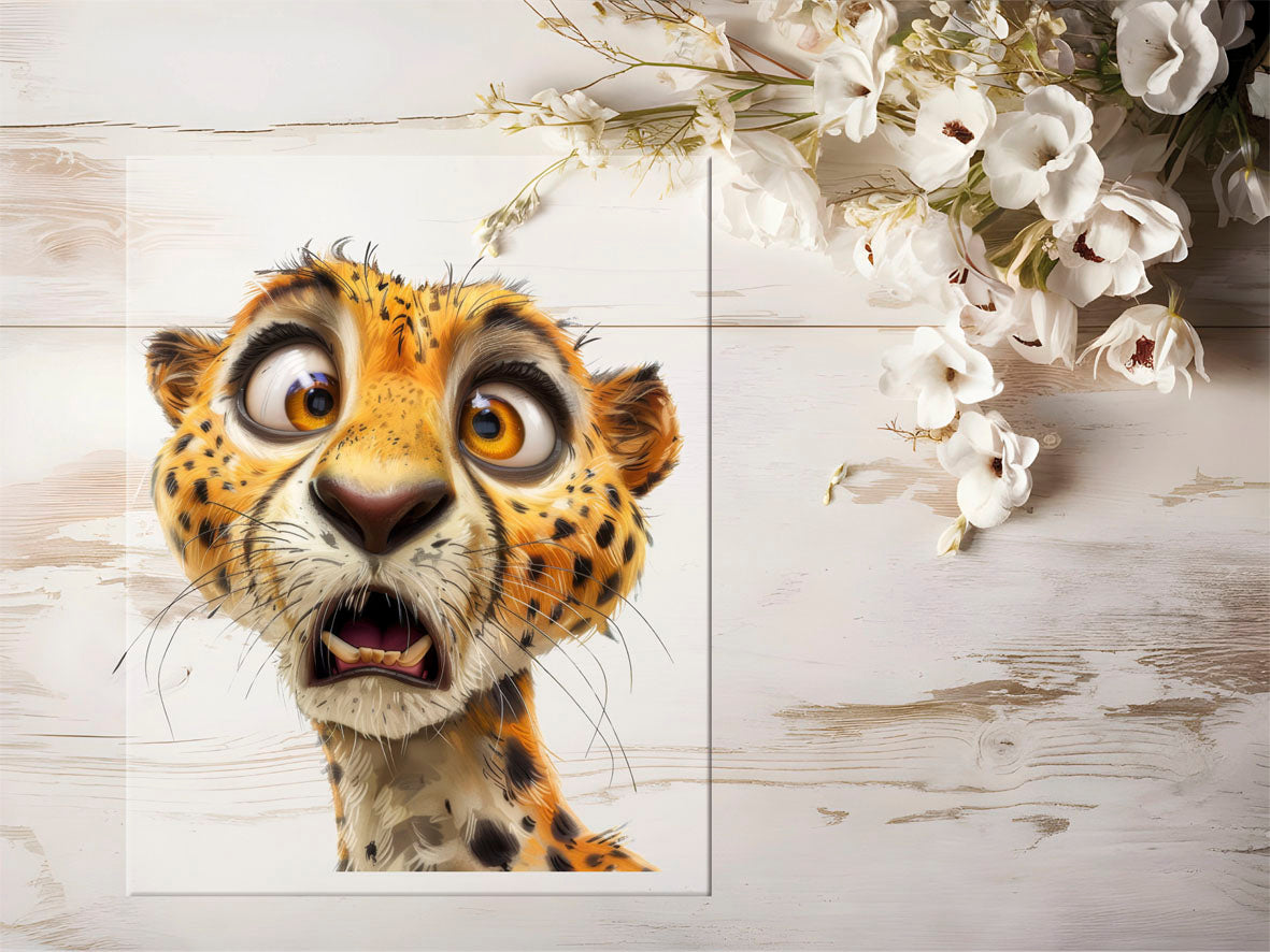 Bügelbild - Lustiger Leopard #1564