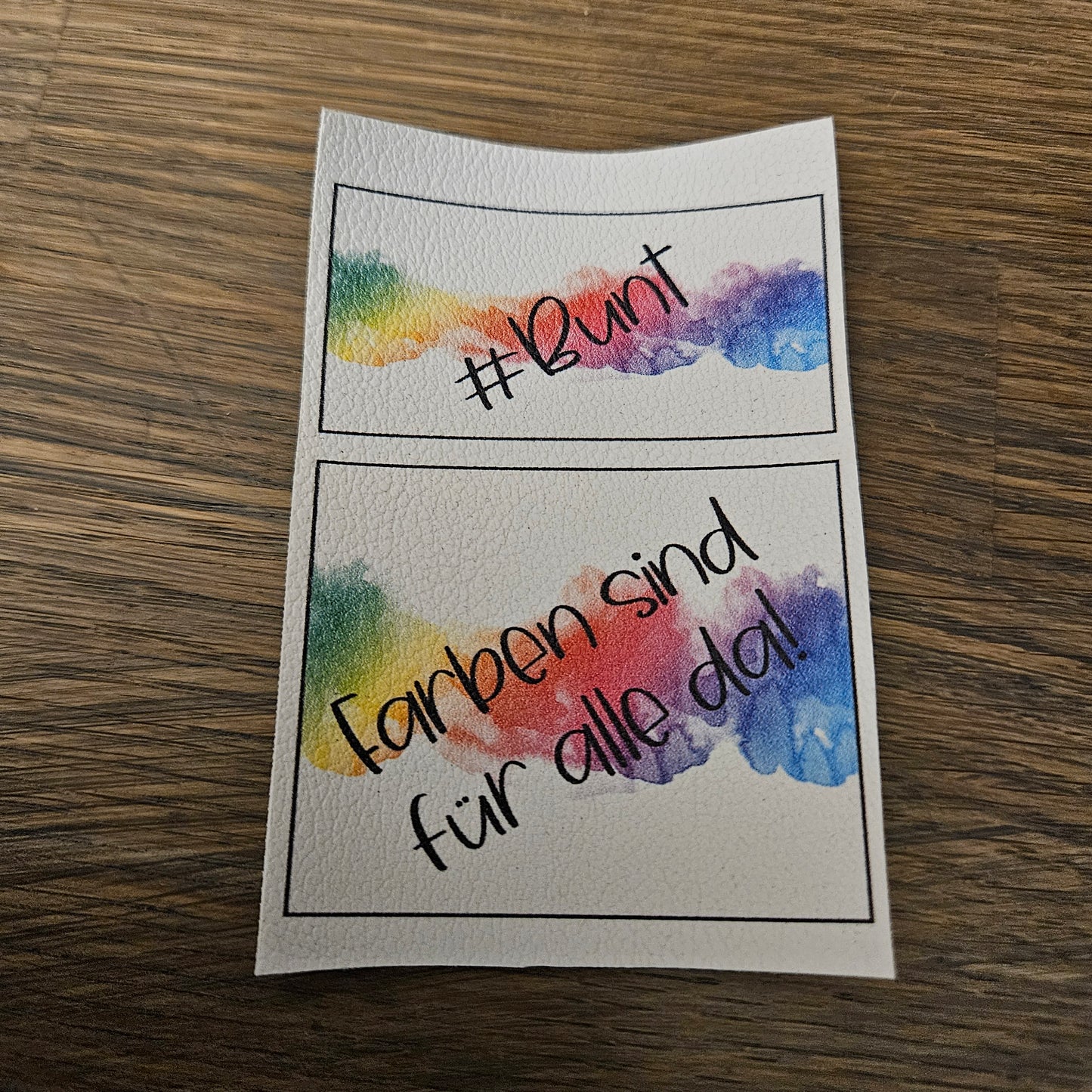 Kunstlederlabel Set - Bunt
