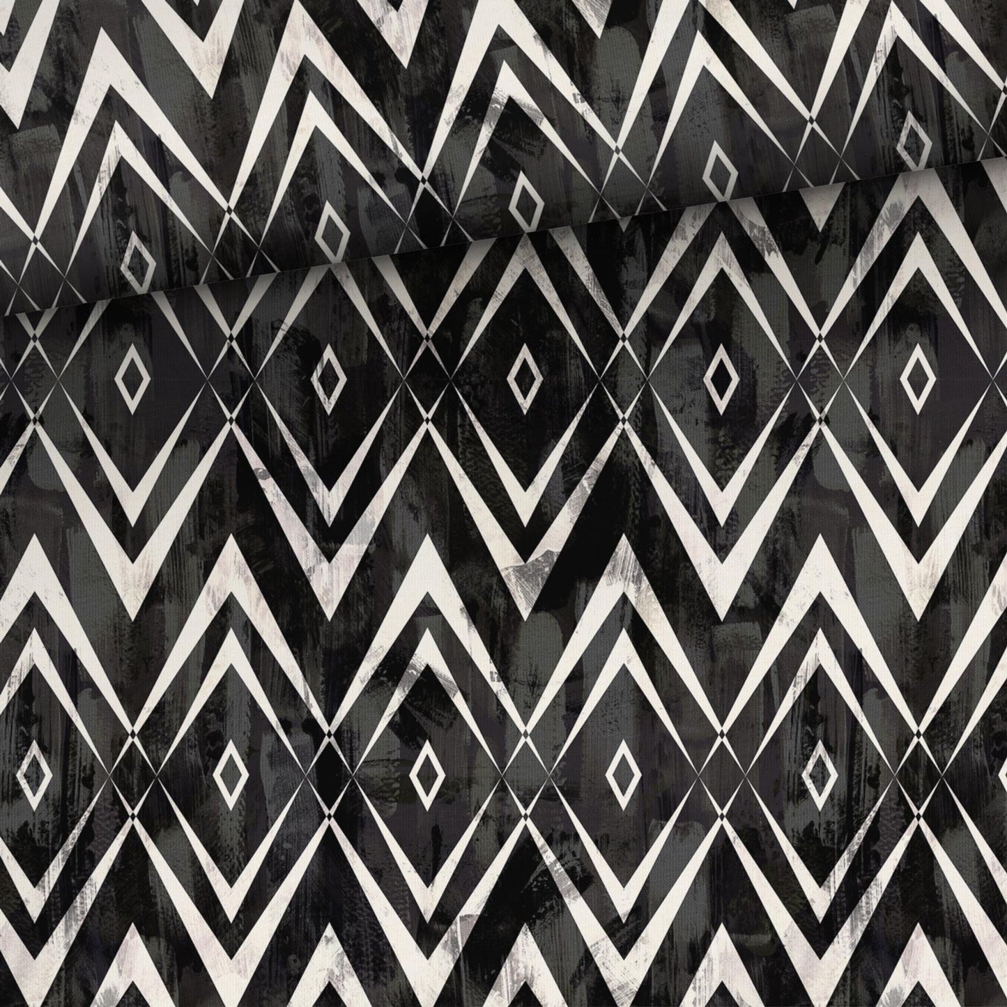 Jersey - Boho Schwarz/Weiß