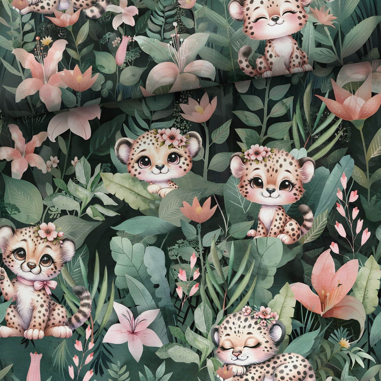 Sommersweat - Dschungel Tiger Allover