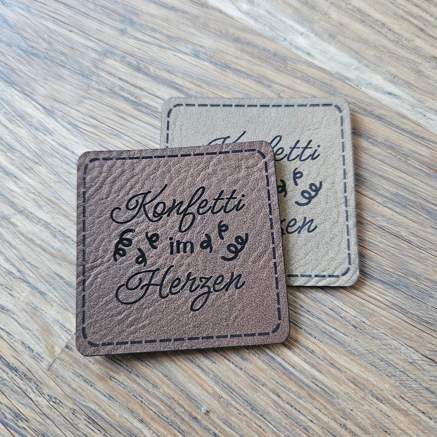Patch - 4x4cm - Konfetti im Herzen