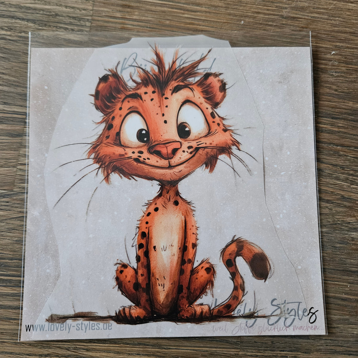 Bügelbild - Leopard ca. 15cm