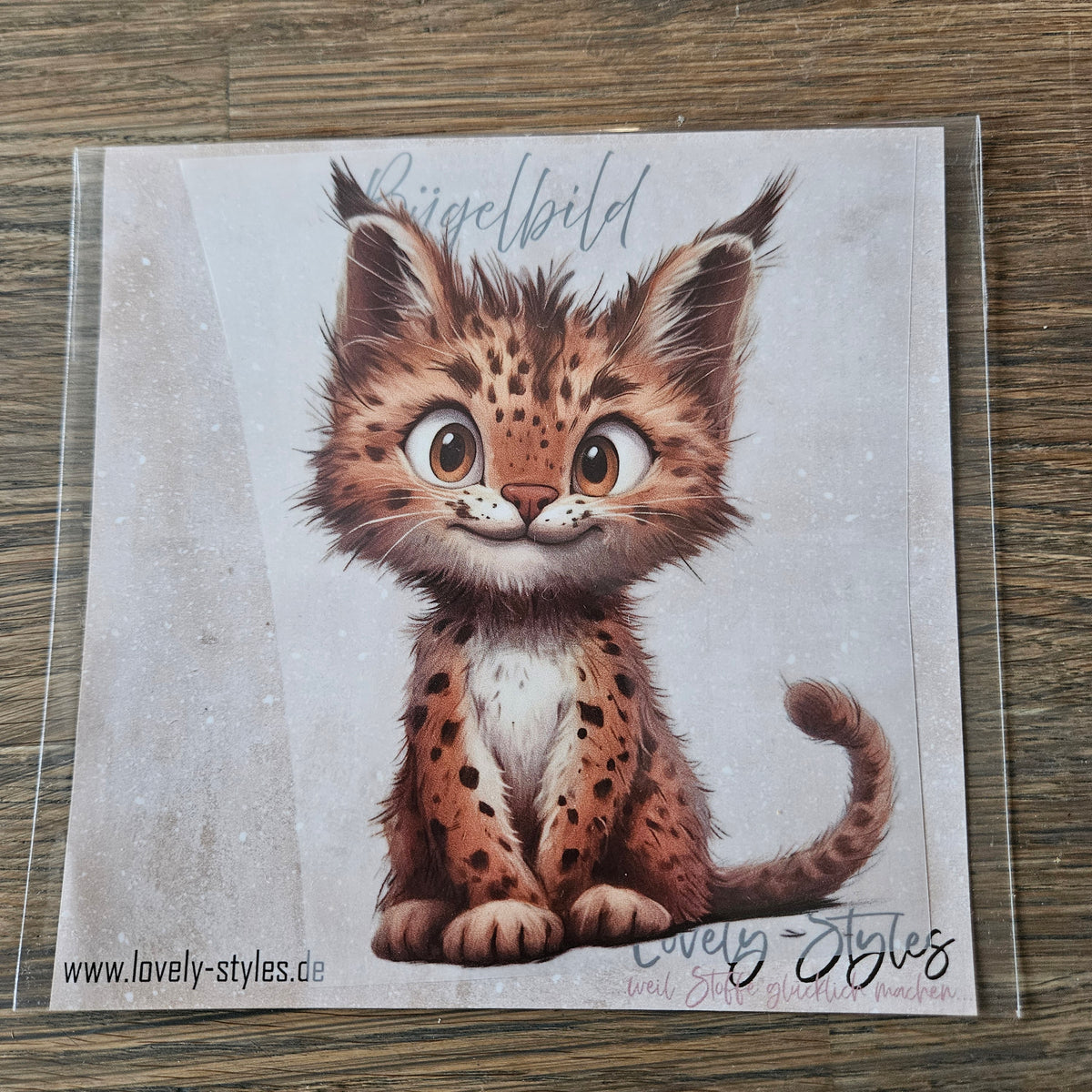 Bügelbild - Leopard ca. 15cm