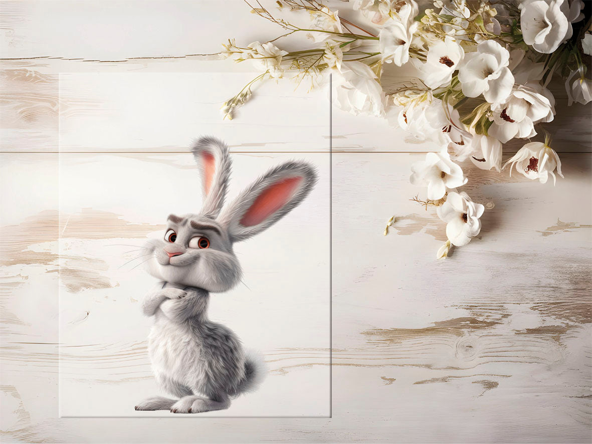 Bügelbild - Lustiger Hase #1555