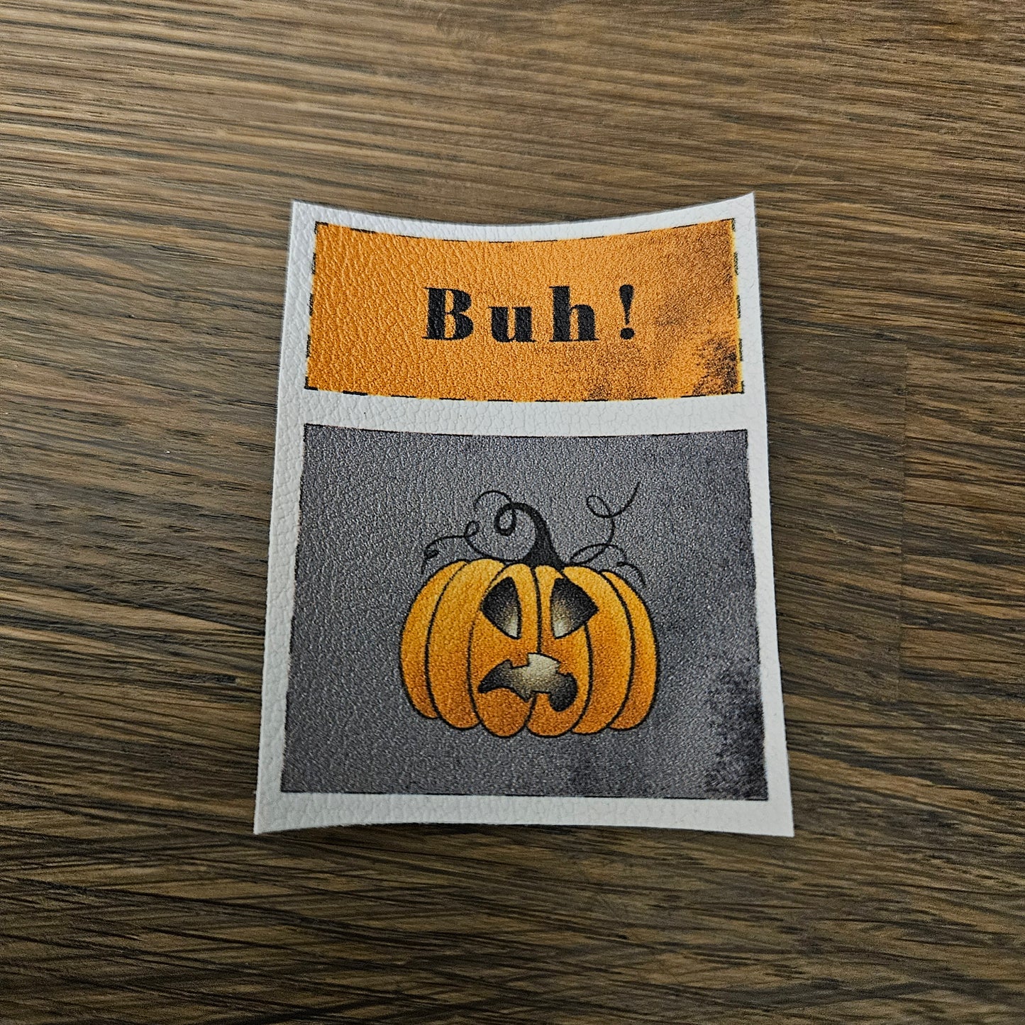 Kunstlederlabel Set - Kürbis