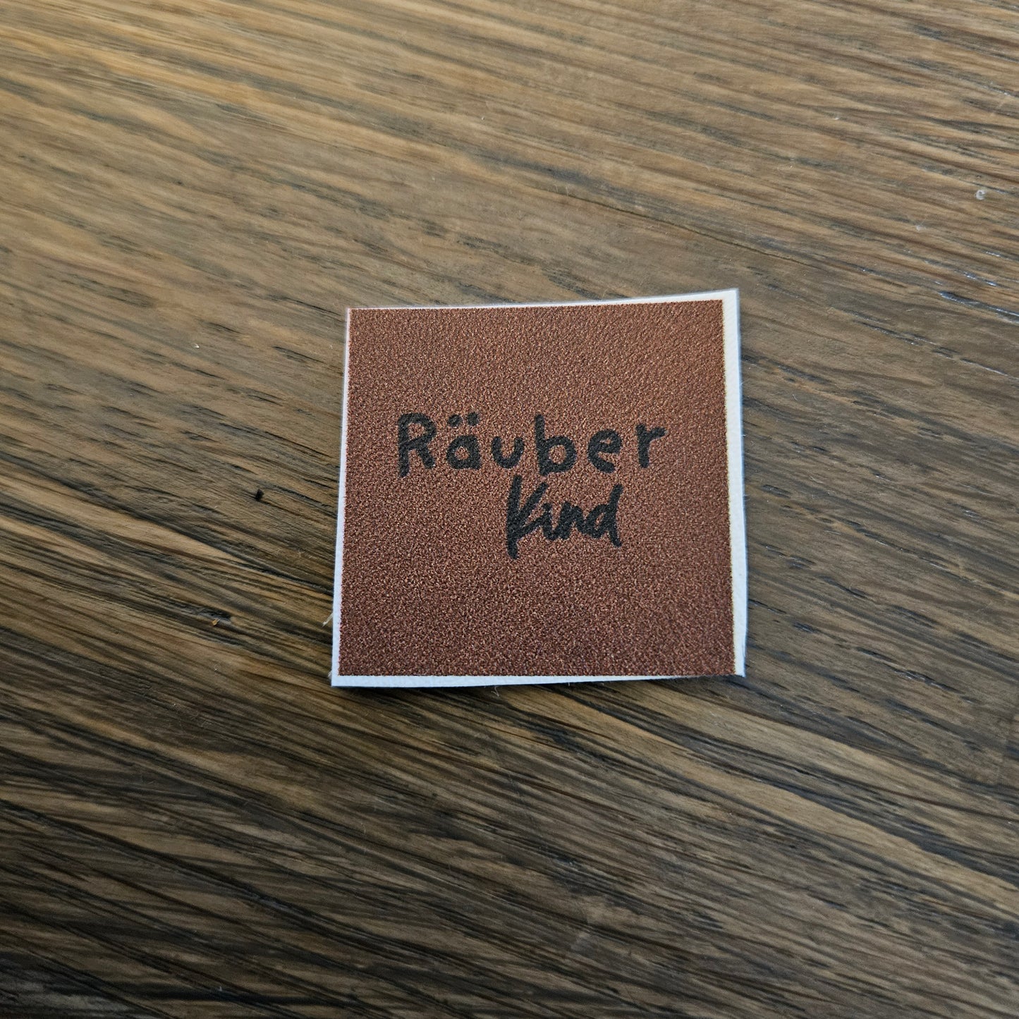 Kunstlederlabel - RäuberKind Braun