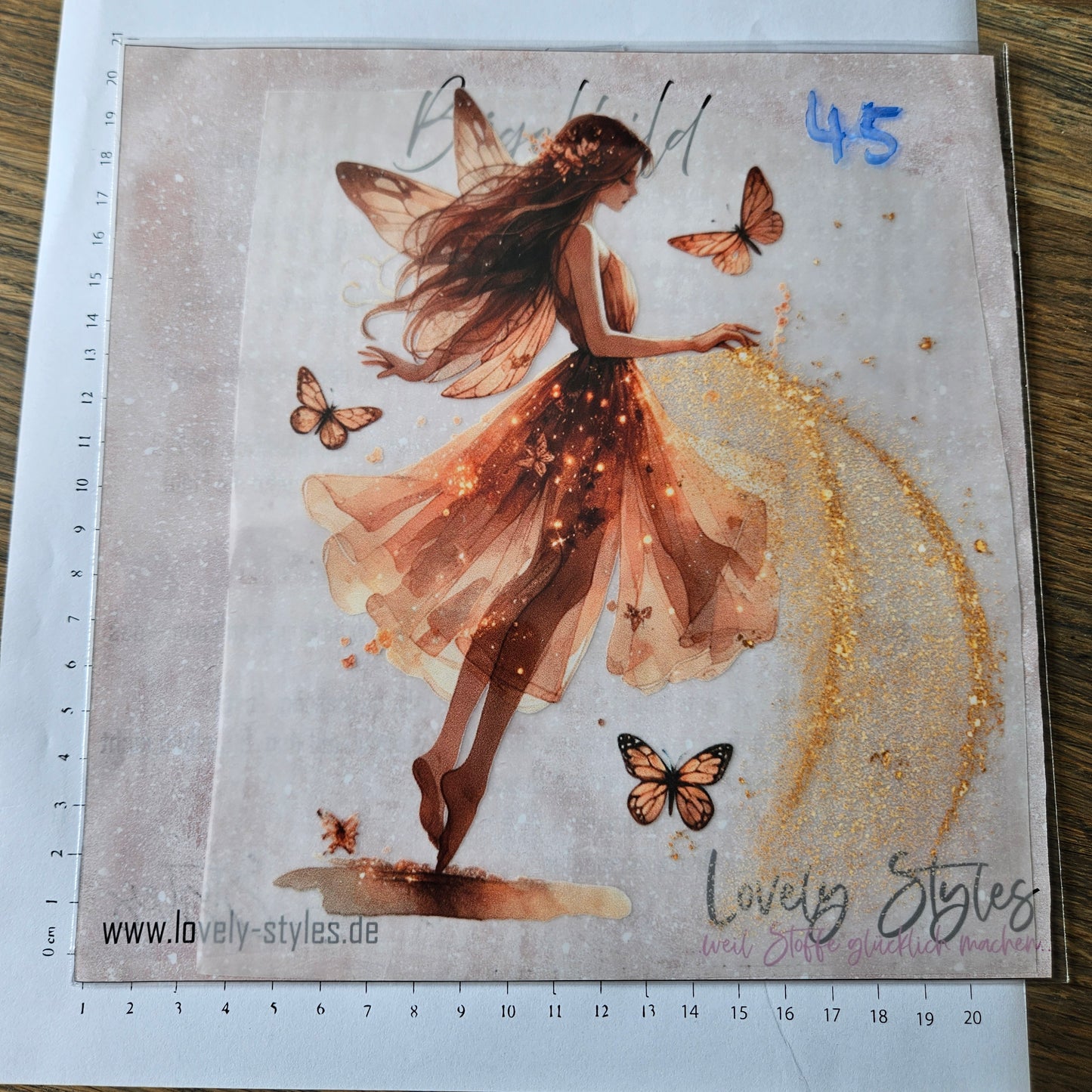 Bügelbild - Herbstfee ca. 20cm