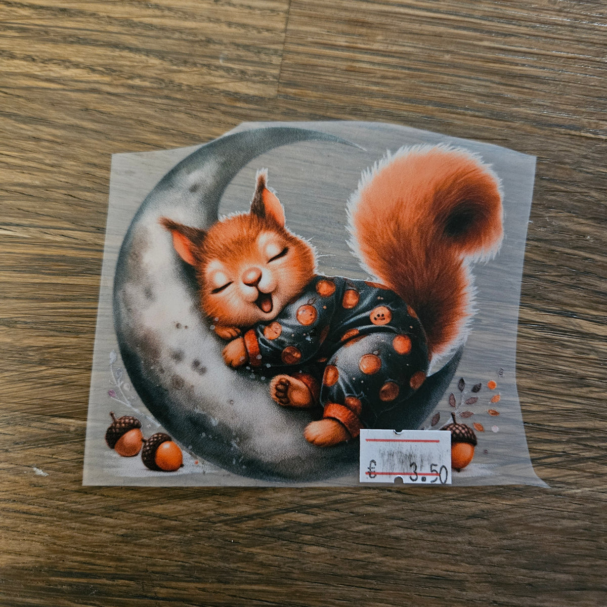 Bügelbild - Eichhörnchen Mond ca. 10cm
