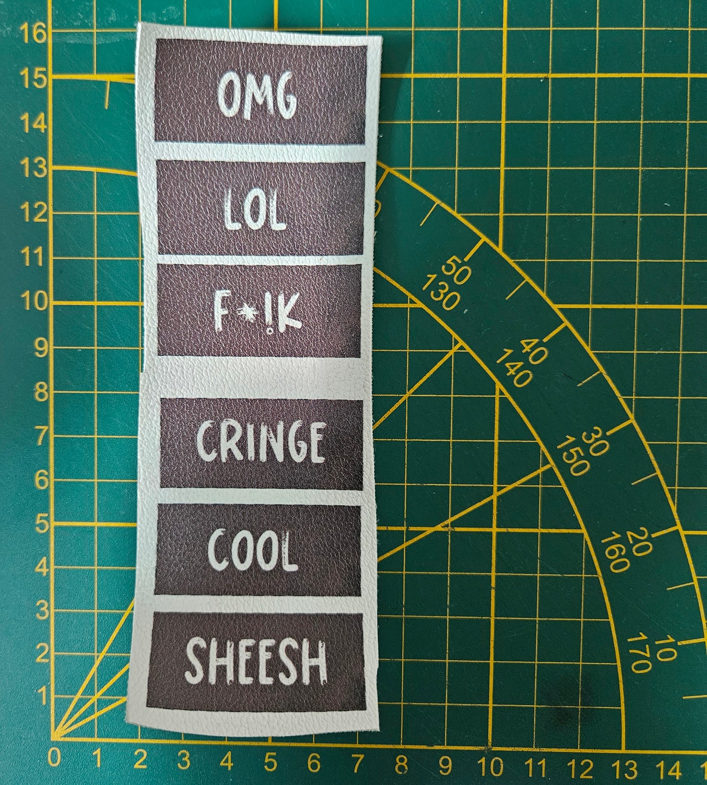 Kunstlederlabel Set - OMG