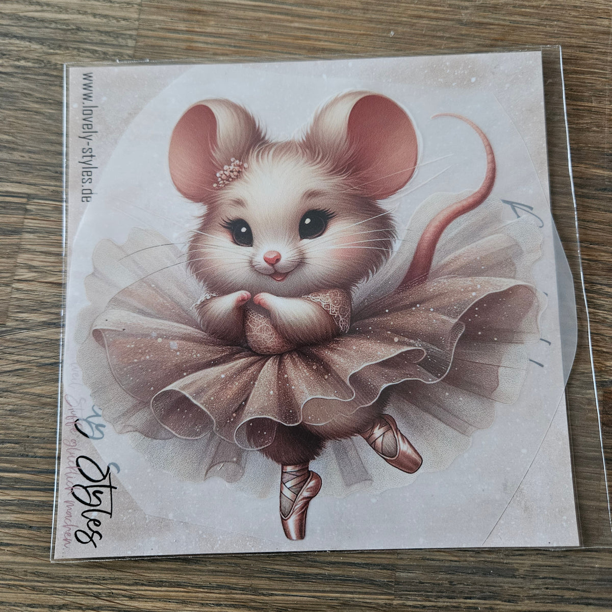 Bügelbild - Maus ca. 15cm