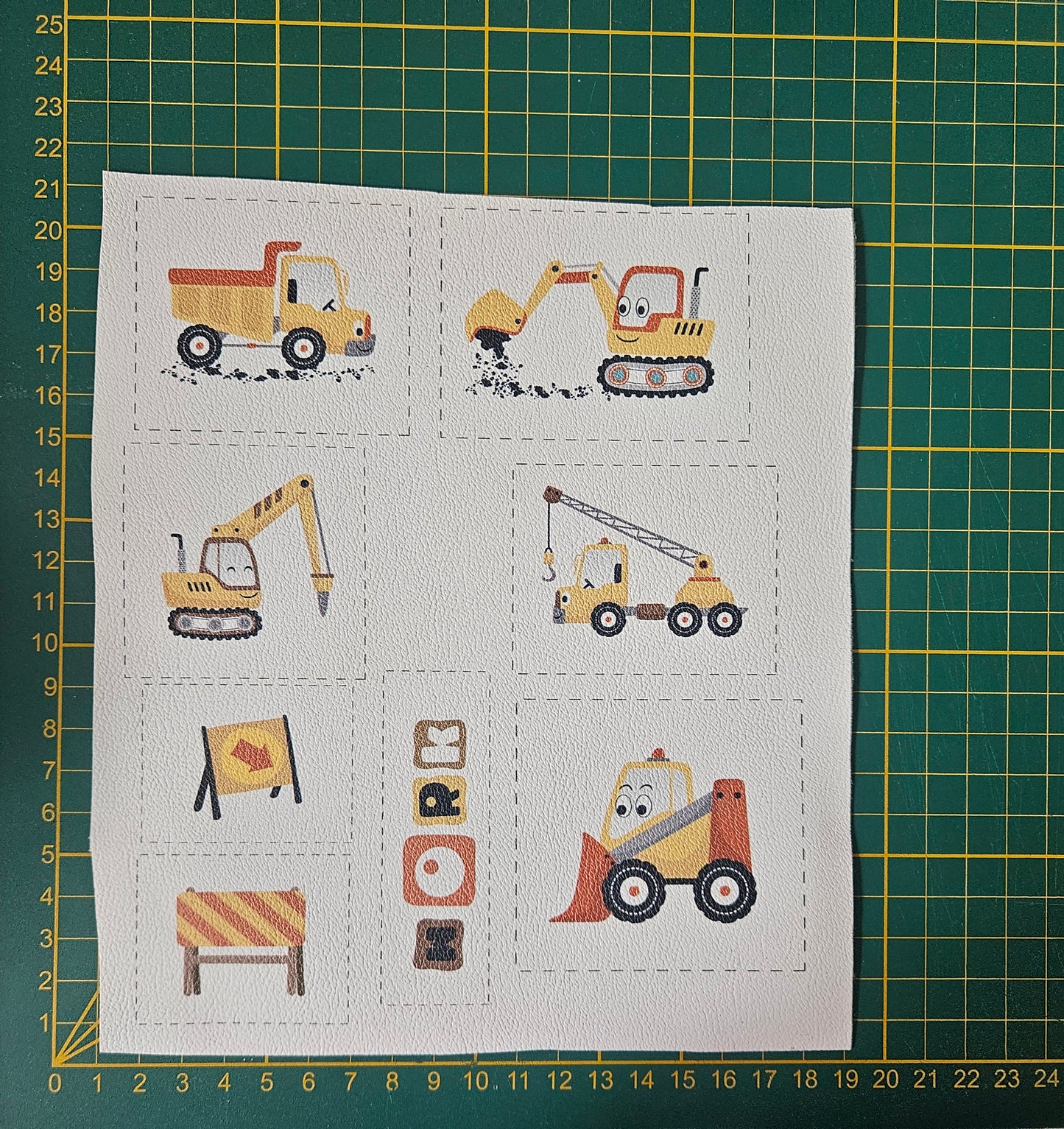 Kunstlederlabel Set - Süße Baustelle