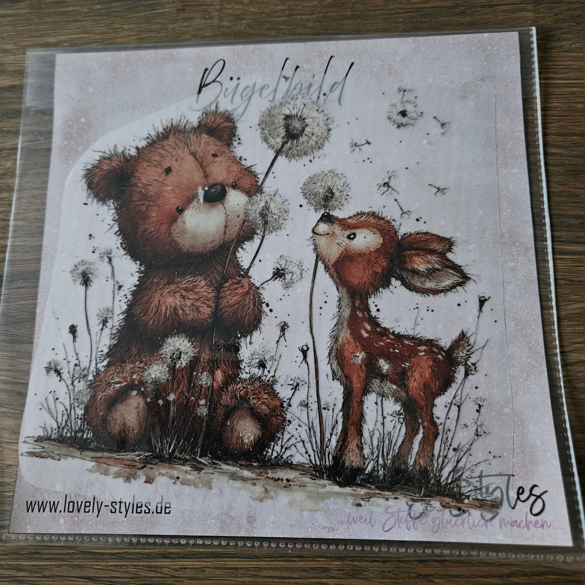 Bügelbild - Waldtiere ca. 20cm
