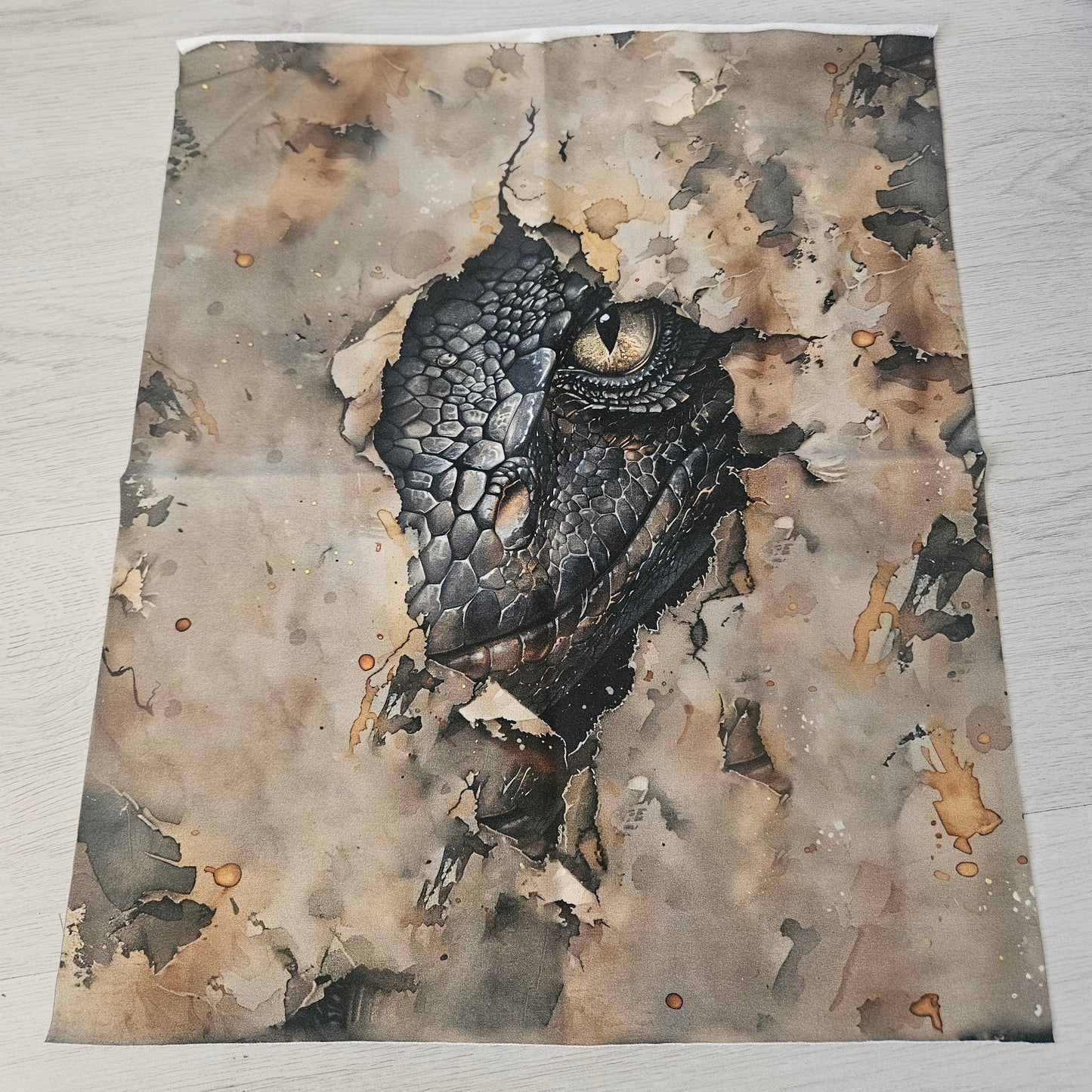 Sommersweat - Panel Drache 40x50cm